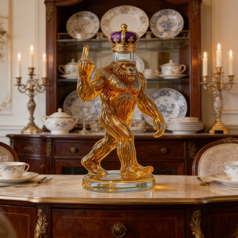 Glass Decanter Whiskey - Divertido Decantador de Whisky con Forma