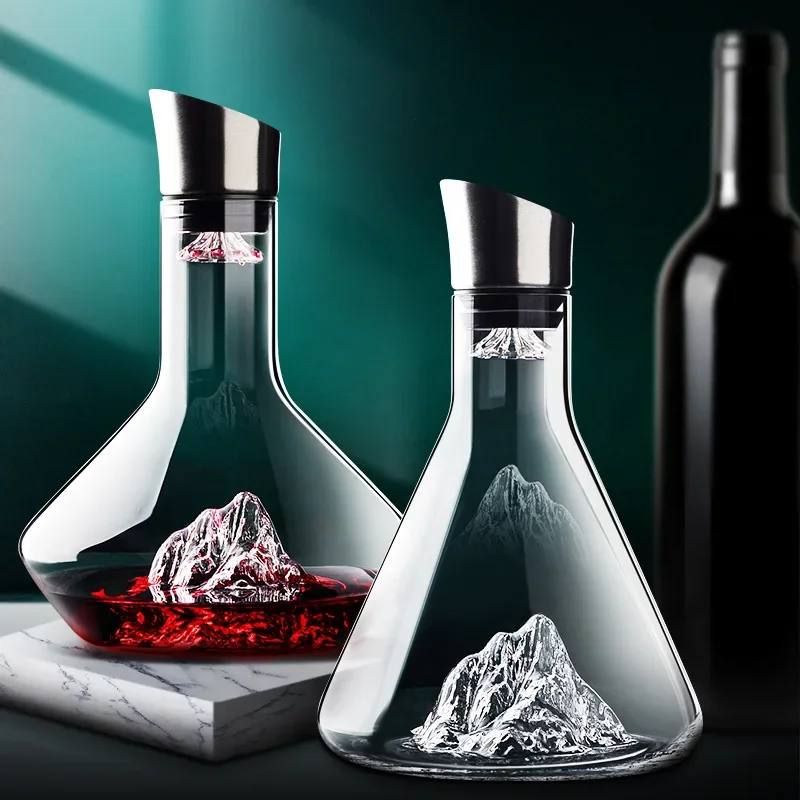 Glass Decanter Whiskey - Decantador de whisky de 1500ML, decantador