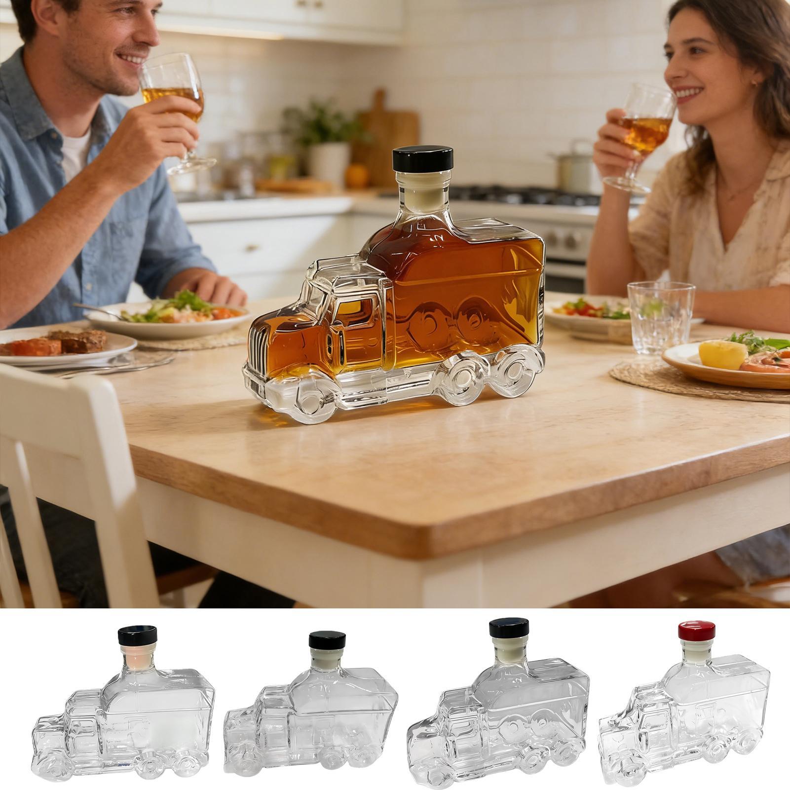 Glass Decanter Whiskey - Decantador de Whisky de 375 ml