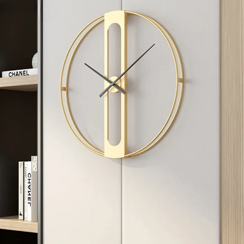 Luxury Lifestyle Watches - Relojes de pared dorados minimalistas, mecanismo