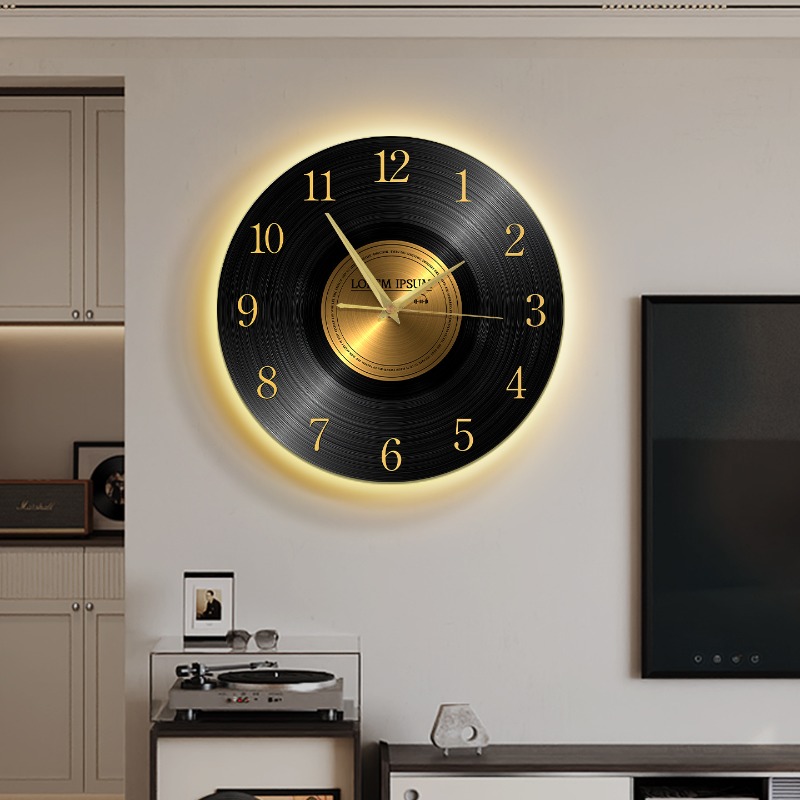 Luxury Lifestyle Watches - Reloj de Pared Vintage con Luz,
