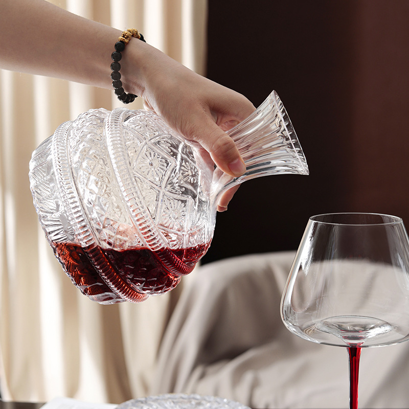 Decantador de vino giratorio D - Glass Decanter Whiskey reseña y precio