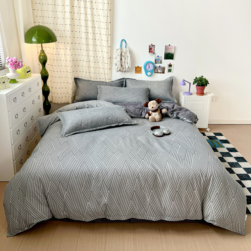 Juego de Ropa de Cama Geométri - Linen Duvet Cover reseña y precio