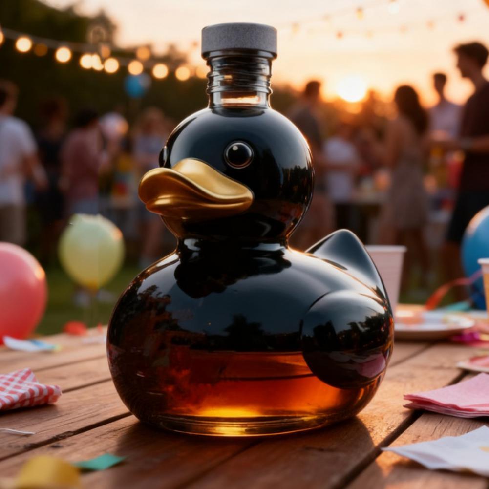 Botella de whisky de pato, dec - Glass Decanter Whiskey reseña y precio