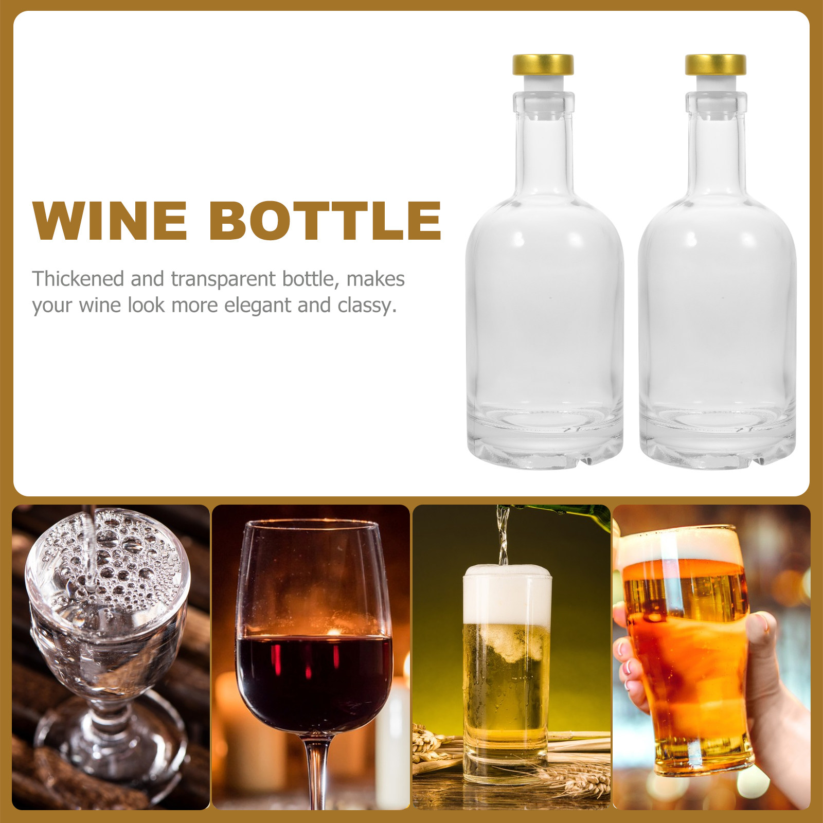 2 unidades de botellas de vino - Glass Decanter Whiskey reseña y precio
